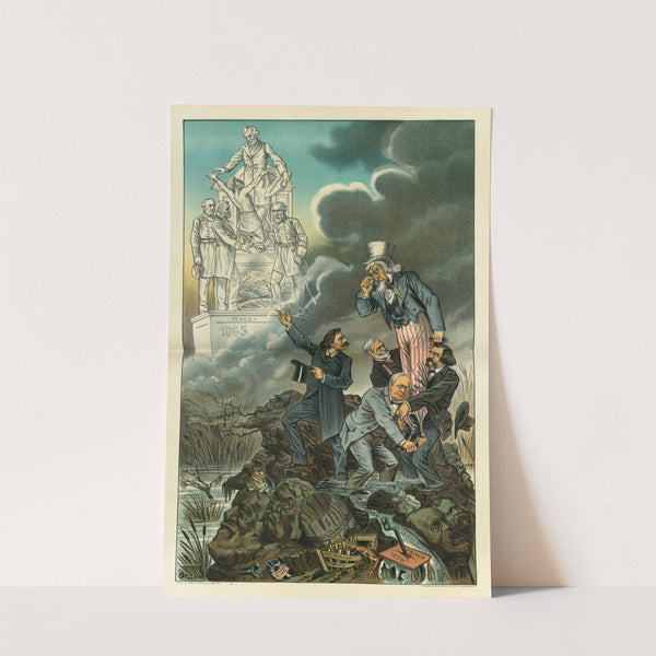 A great past and a pitiful present (1885) by Bernhard Gillam
