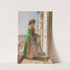 A Greek Girl Standing on a Balcony 1840 by John Frederick Lewis