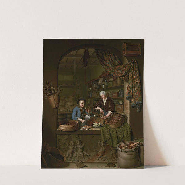 A Grocer's Shop by Willem Van Mieris