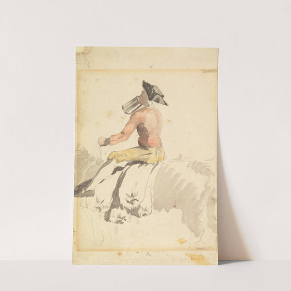 A Groom on Horseback, Drinking by Samuel Scott