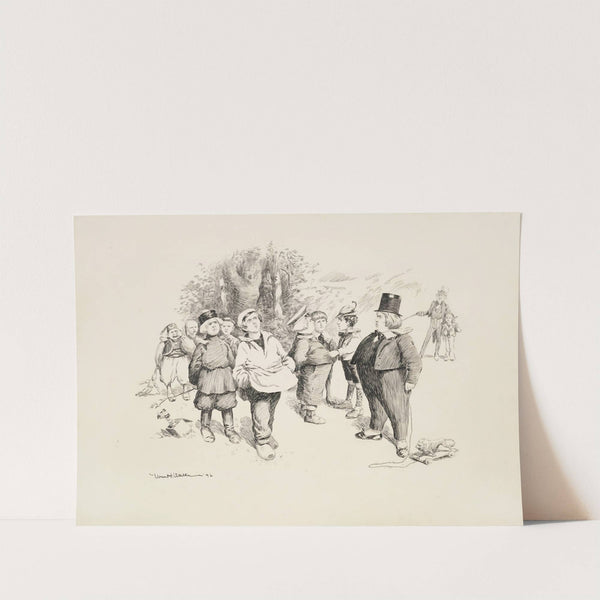 A group of children, each representing a different country, argue with each other (1896) by William Henry Walker