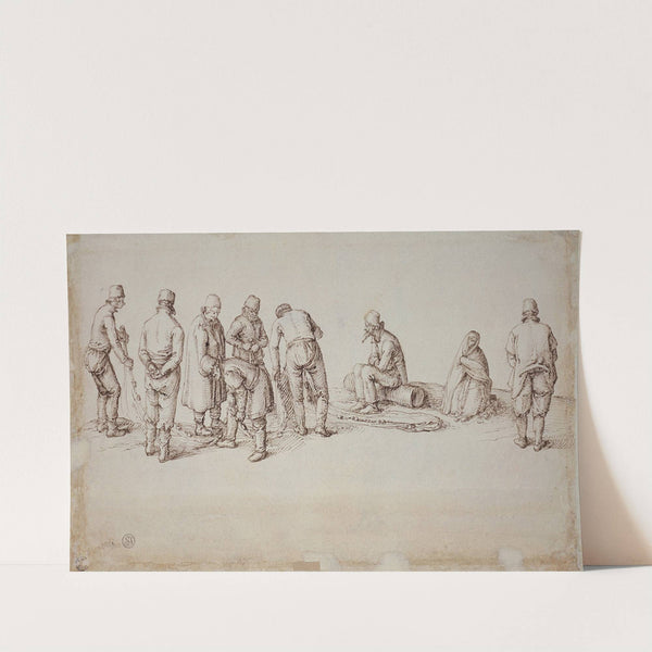 A group of fishermen by Jacob de Gheyn II