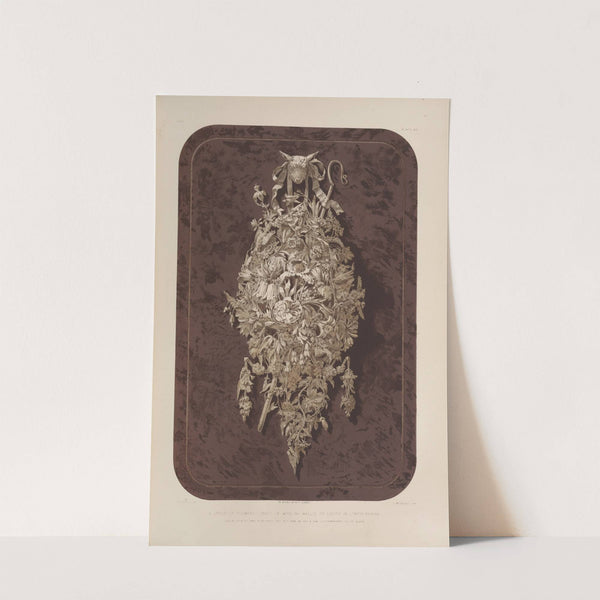 A group of flowers craved in wood by Matthew Digby Wyatt