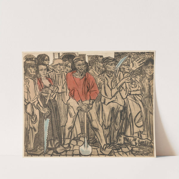 A Group of Laborers (1899) by Jan Toorop