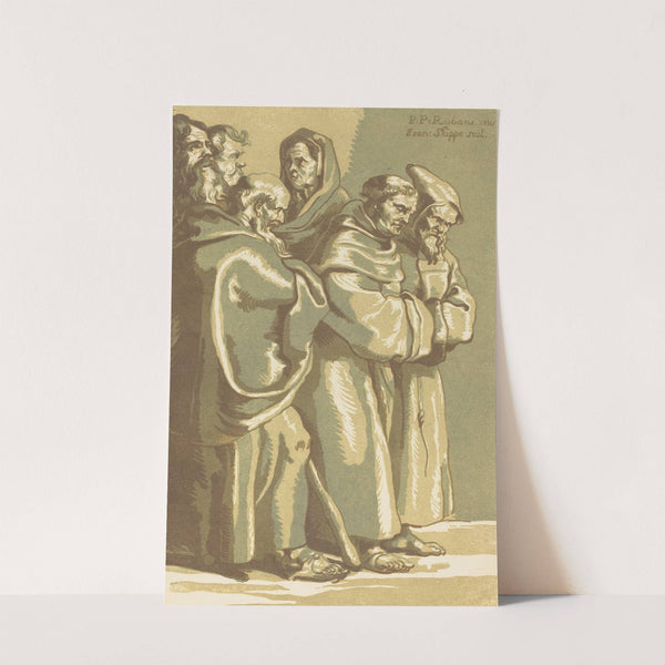 A Group Of Monks And A Woman by John Skippe