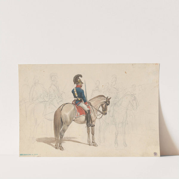 A Group of Mounted Officers by Johann Adam Klein