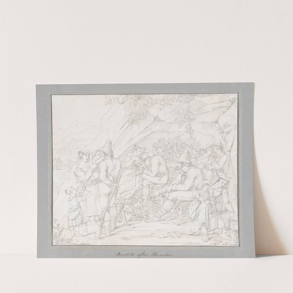 A Group of Roman Bandits with Their Families and Companions after a Robbery by Dietrich Wilhelm Lindau