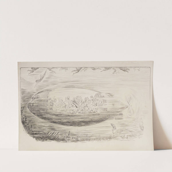 A group of tourists seeing the ocean from a submarine. (1907) by William Henry Walker