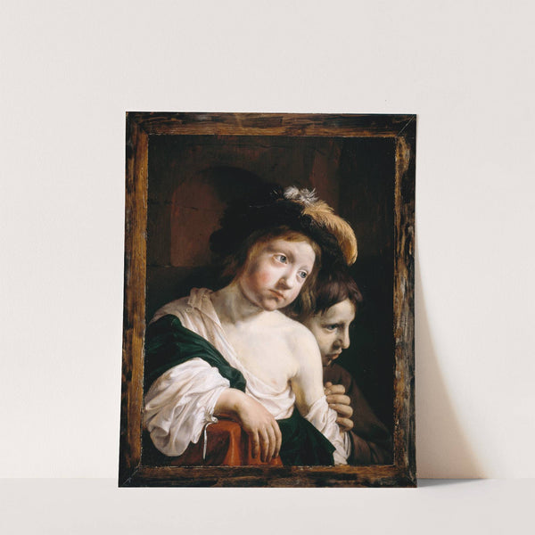 A Group of two Boys by Jan de Bray