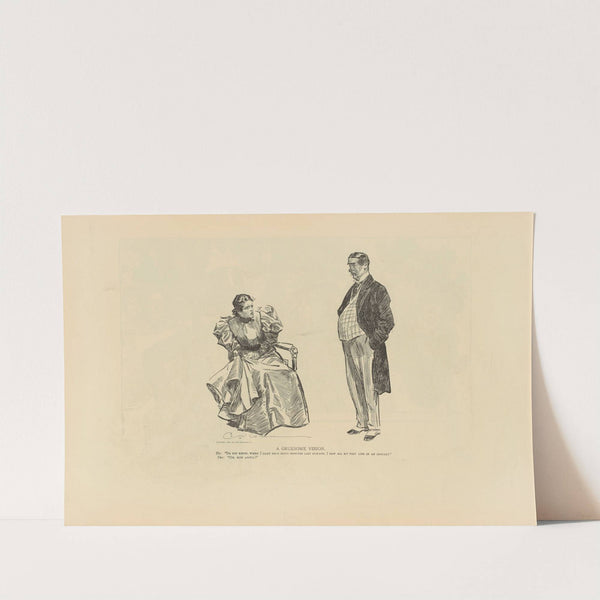 A gruesome vision (1893-1900) by Charles Dana Gibson