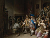 A Guardroom Interior With A Company Of Pikemen, Card Players, And A Woman With A Child