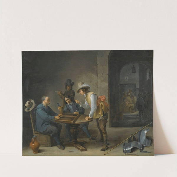 A Guardroom Scene With Tric-Trac Players In The Foreground by David Teniers The Younger