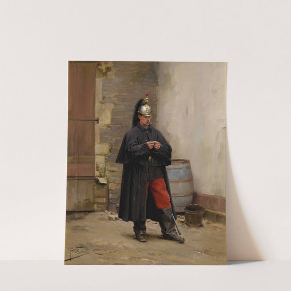 A Guard's Rest by Paul Louis Narcisse Grolleron