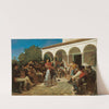 A Gypsy Dance in the Gardens of the Alcázar, in front of Charles V Pavilion (1851) by Alfred Dehodencq