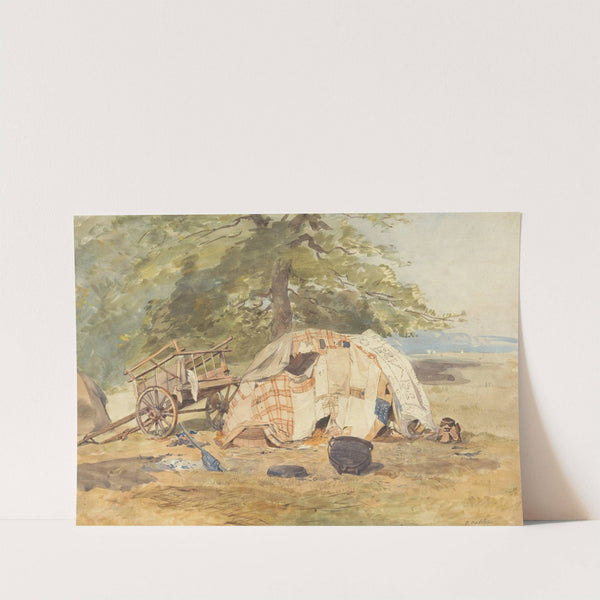 A Gypsy Encampment by Octavius Oakley
