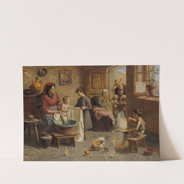 A happy family by Eugenio Zampighi