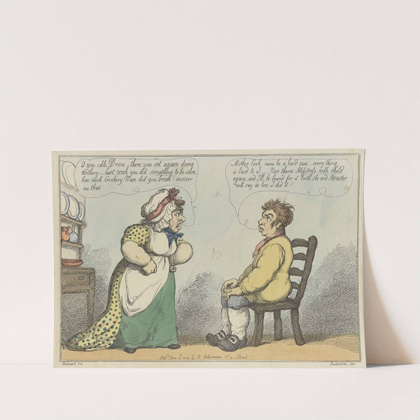 A hard case (1809) by Thomas Rowlandson