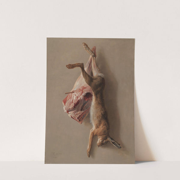 A Hare and a Leg of Lamb (1742) by Jean-Baptiste Oudry