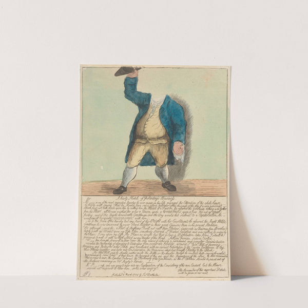 A Hasty Sketch of Yesterday’s Business (1784) by James Sayer