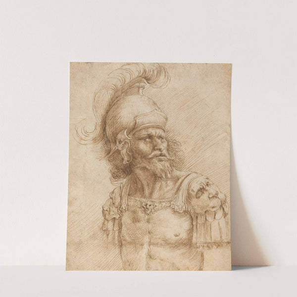 A Helmeted Soldier (1660s) by Domenico Peruzzini