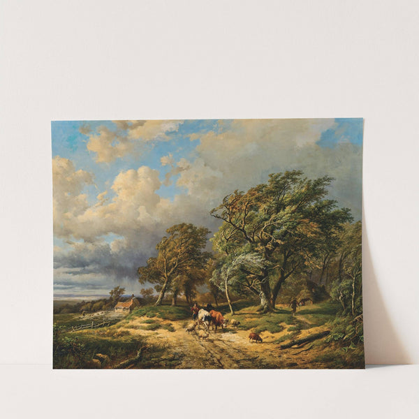 A Herd of Animals Returning Home before the Storm by Alexander Joseph Daiwaille