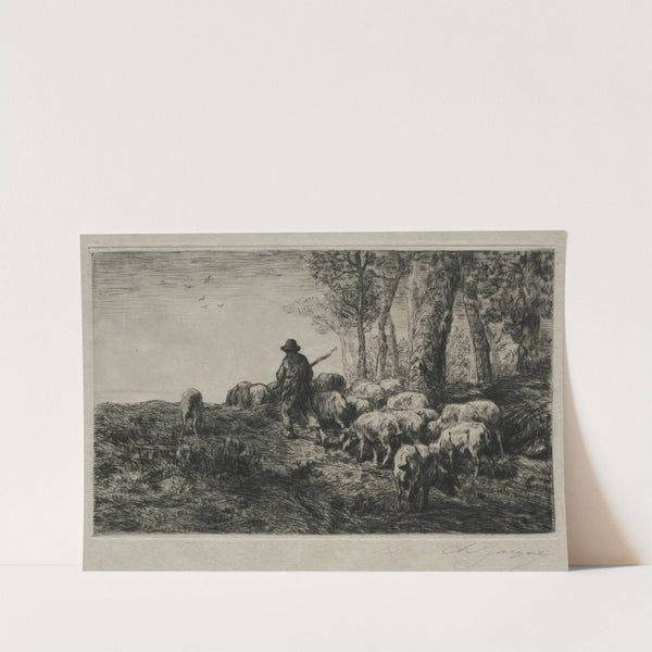 A herd of swine (1880) by Charles Emile Jacque