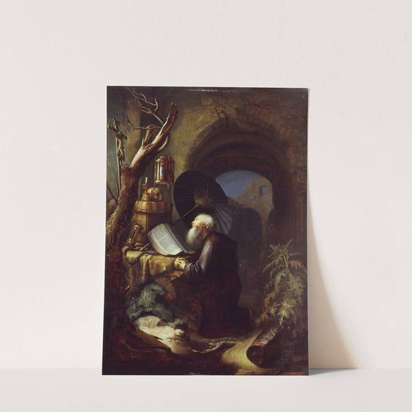 A Hermit at Prayer by Studio of Gerrit Dou