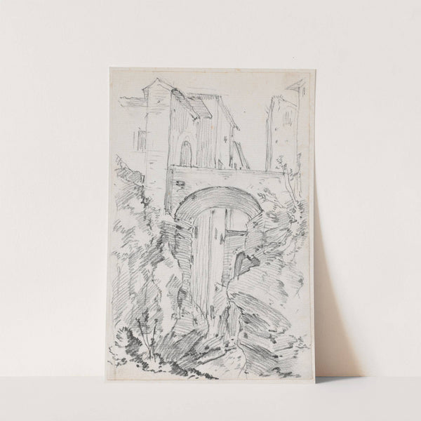 A High Bridge in Tivoli by Joseph-Marie Vien