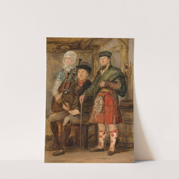 A highland interior with a bagpipe player (1818) by Sir David Wilkie