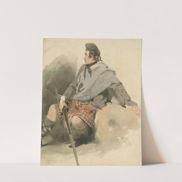 A Highlander Seated by Thomas Miles Richardson