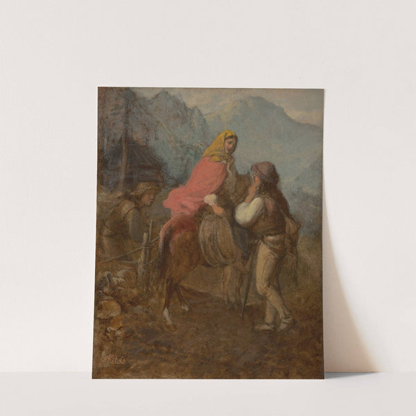 A Highlander Woman on Horseback by Aleksander Kotsis