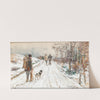 A hinting party in winter by Hugo Mühlig