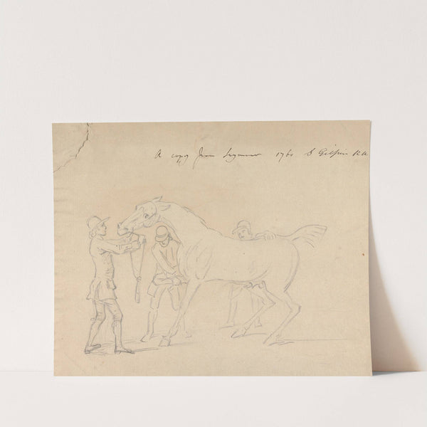 A Horse and Three Groomers by Sawrey Gilpin
