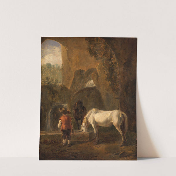 A Horse Drinking by Jan Both