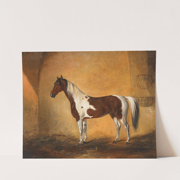 A horse in a stable, (1859) by Johann Adam Klein