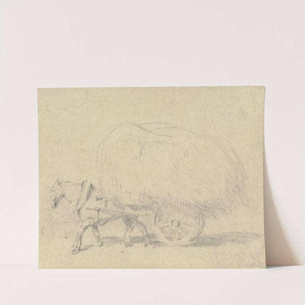 A Horse Pulling a Load of Hay by John Frederick Tayler