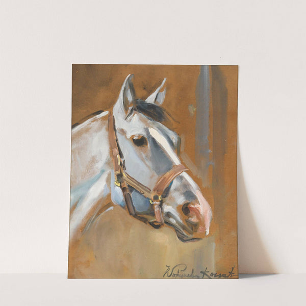 A Horse’s Head in Profile by Wojciech Kossak