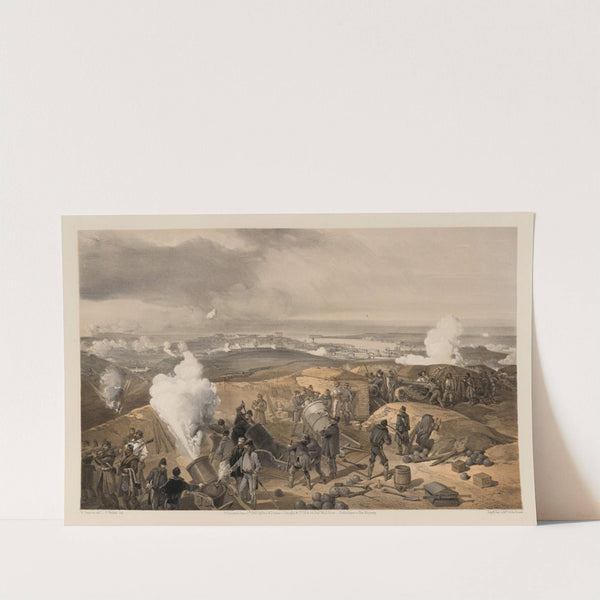 A hot day in the batteries (1855) by William Simpson