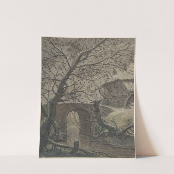 A House near a Bridge (17th century) by Antonie Waterloo