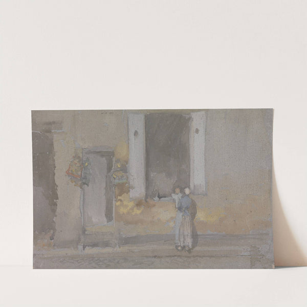 A House with an Open Window (1890s) by James Abbott McNeill Whistler