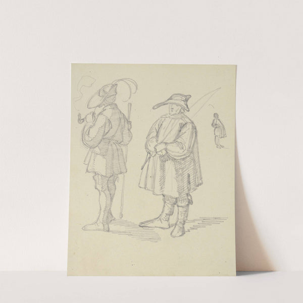 A hunter and a carter by Ferdinand Fellner