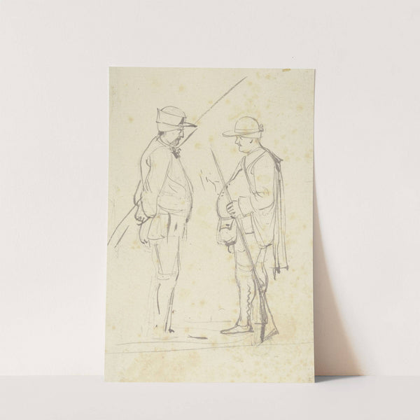 A hunter and an angler by Jean-Jacques de Boissieu