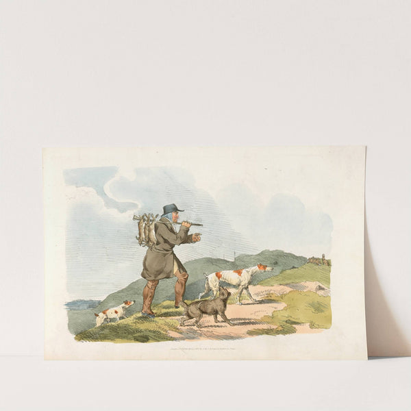 A hunter with rabbits (1817-1818) by Henry Thomas Alken