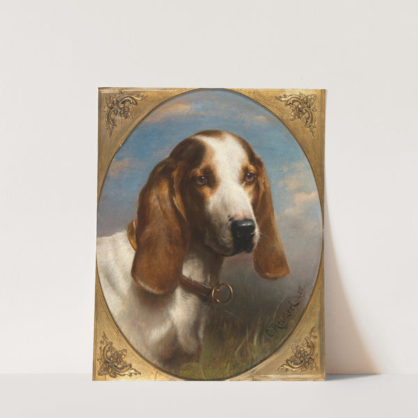 A Hunting Dog (1885) by Carl Reichert