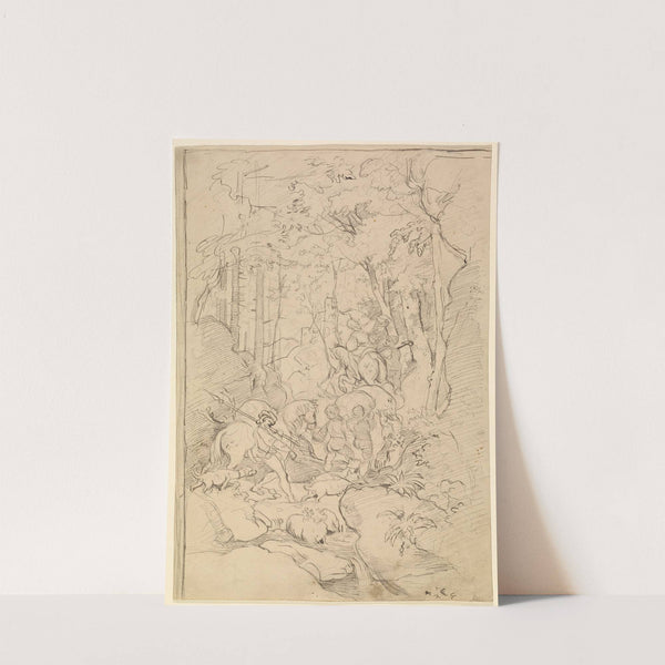 A Hunting Party by Franz Albert Venus