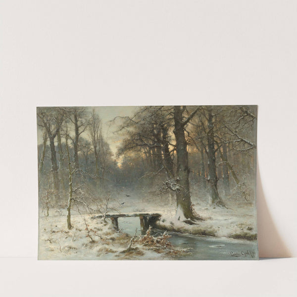 A January Evening in the Woods of The Hague by Louis Apol