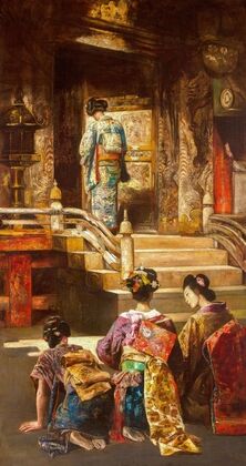 A Japanese princess going to church (circa 1906)