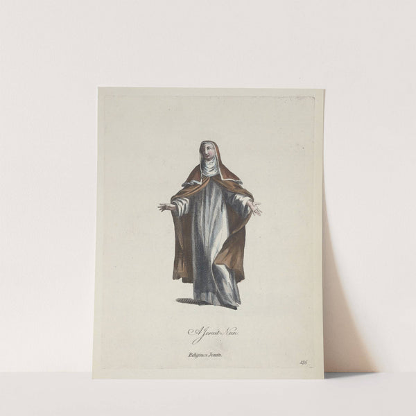 A Jesuit nun. Religieuse Jesuite. (1757-1772) by Charles Grignion