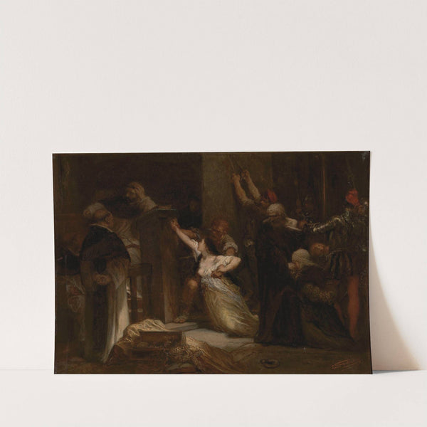 A Jewish family accused of healing religious objects and tortured by the Holy Inquisition by Louis Gallait