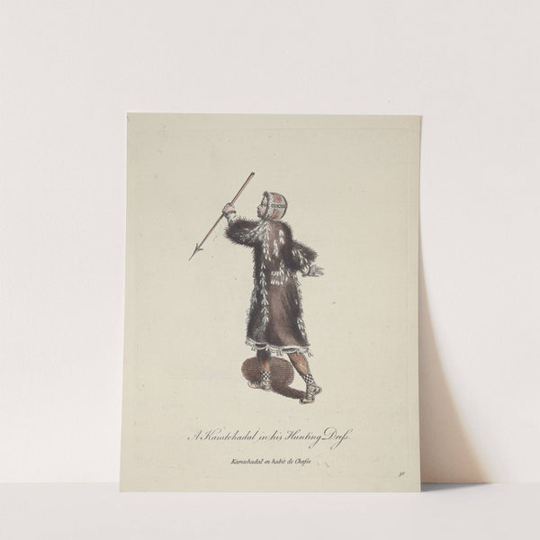 A Kamtchadal in his hunting dress. Kamtchadal en habit de chasse. (1757-1772) by Charles Grignion